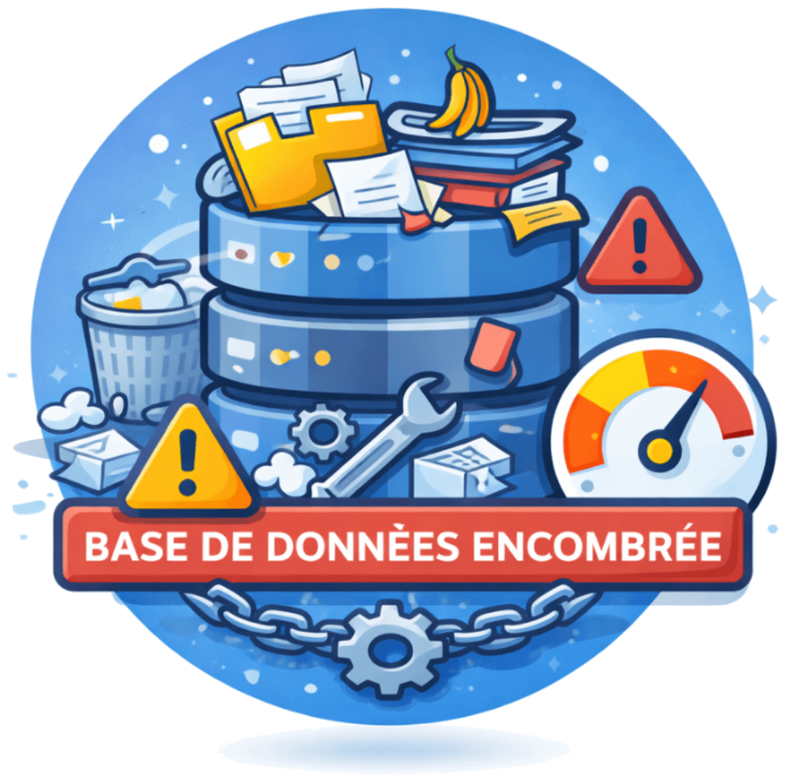 base de données encombrée