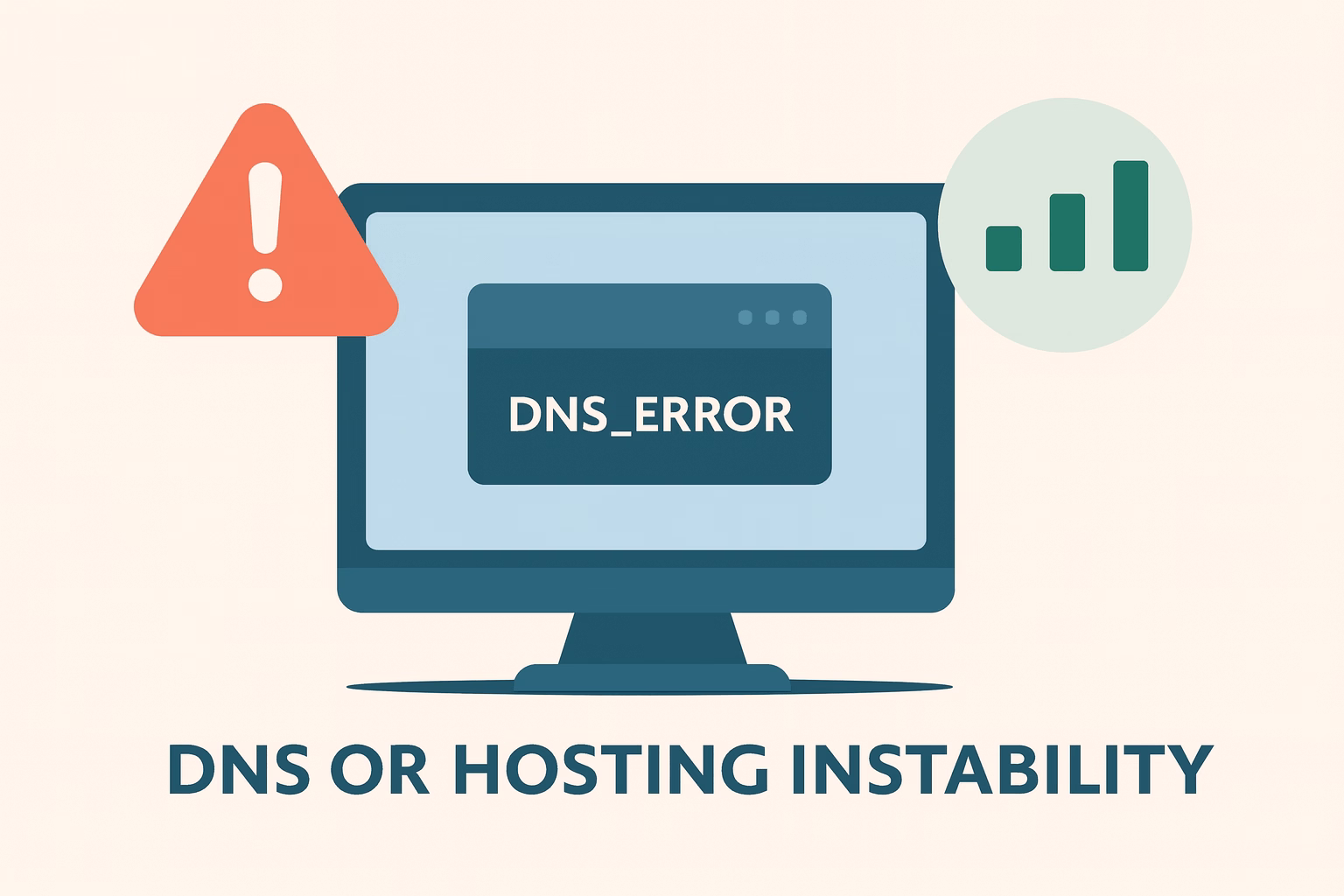 Hébergement instable et DNS en panne