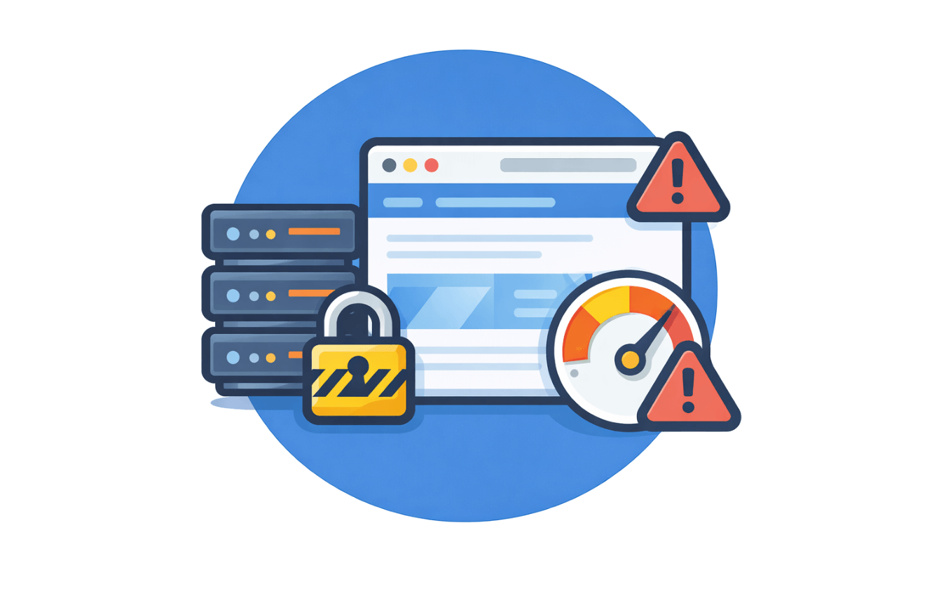 cause problème hébergement Web