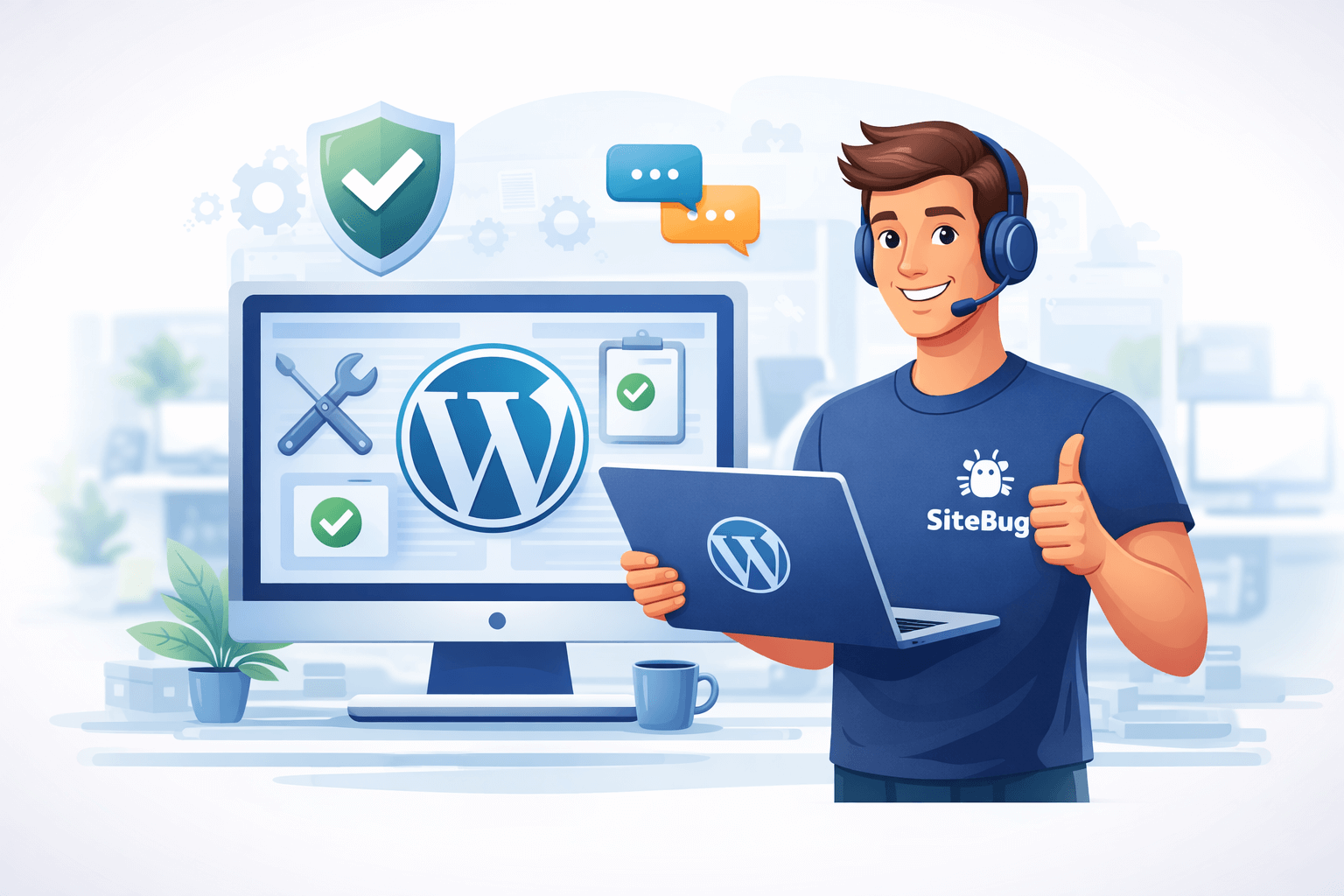 expert maintenance WordPress SiteBug