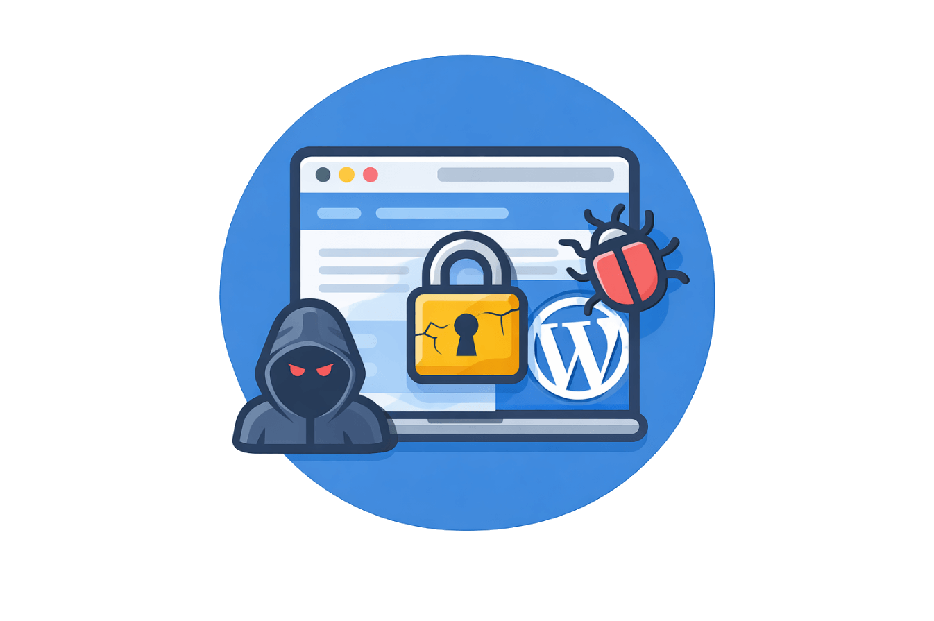 Illustration site wordpress hacké