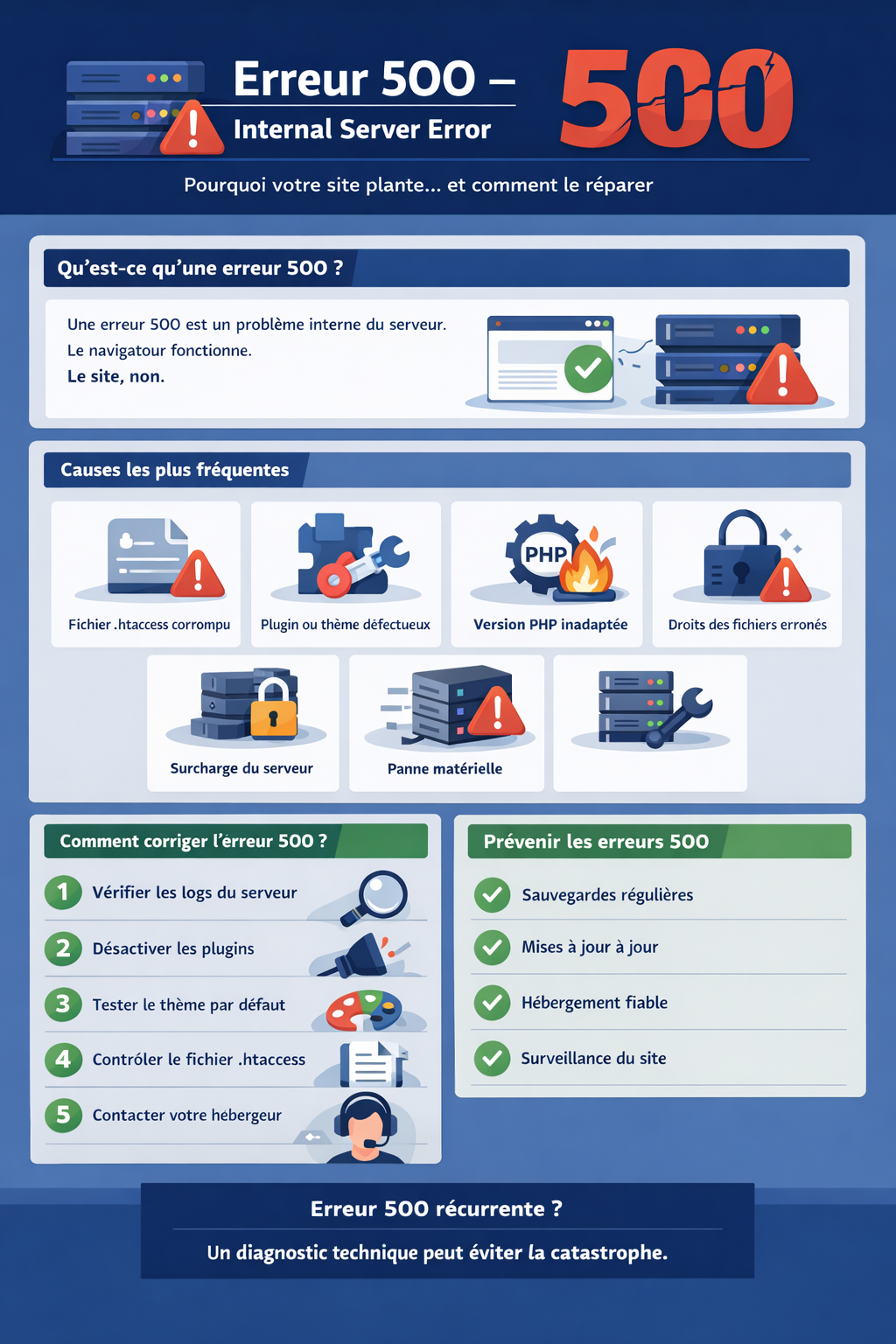 Infographie erreur 500