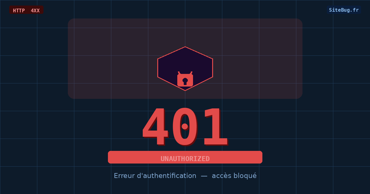 Erreur 401 Unauthorized : causes, solutions et impact SEO