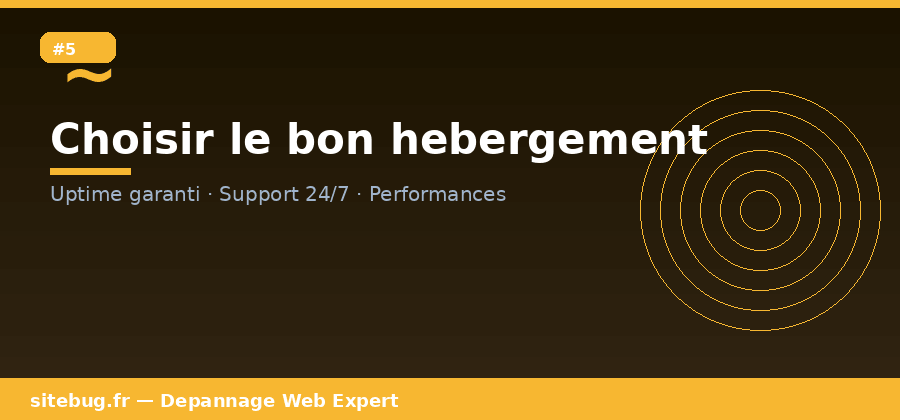 Bien choisir son hébergement web