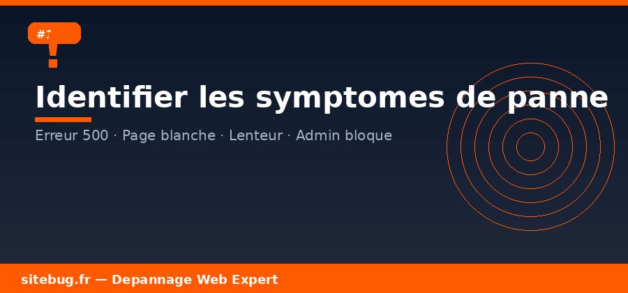 Identifier les causes de la panne du site Web