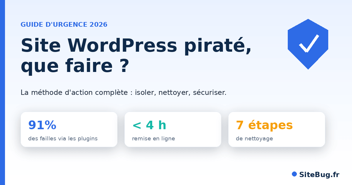 Site WordPress piraté, que faire