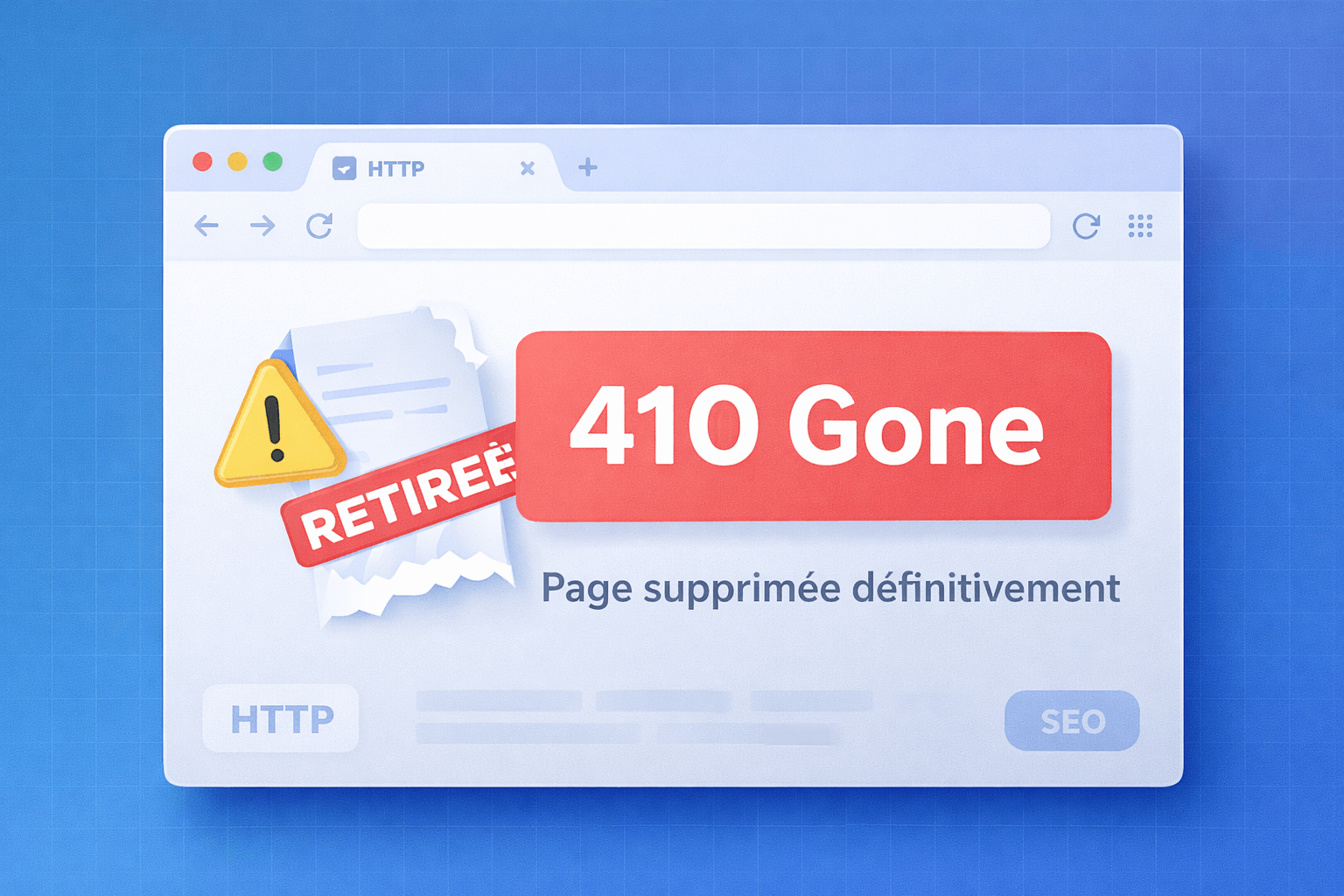 Qu'est-ce que le code d'erreur 410 ?